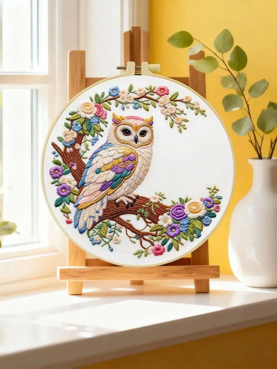 Embroidery DIY Starter Kit - Bridgerton Owl