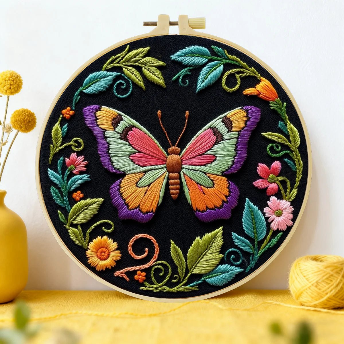 Embroidery DIY Starter Kit - Butterfly Beauty