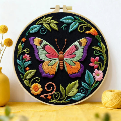 Embroidery DIY Starter Kit - Butterfly Beauty
