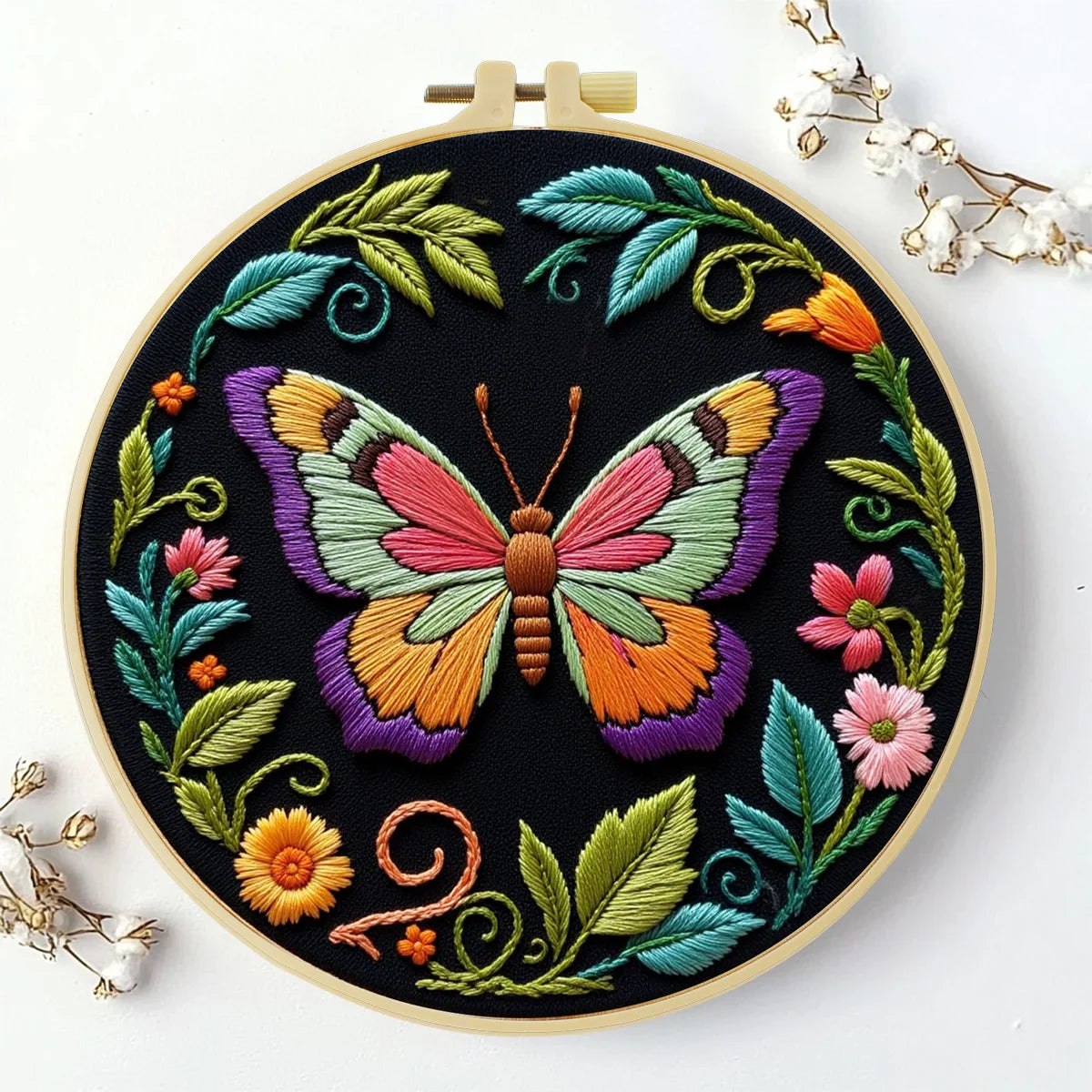 Embroidery DIY Starter Kit - Butterfly Beauty