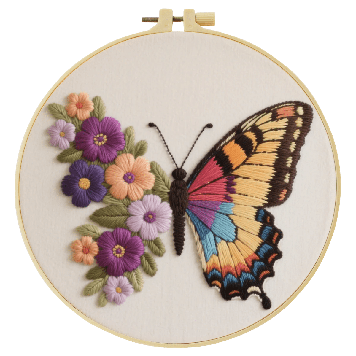 Embroidery DIY Starter Kit - Butterfly Blossom