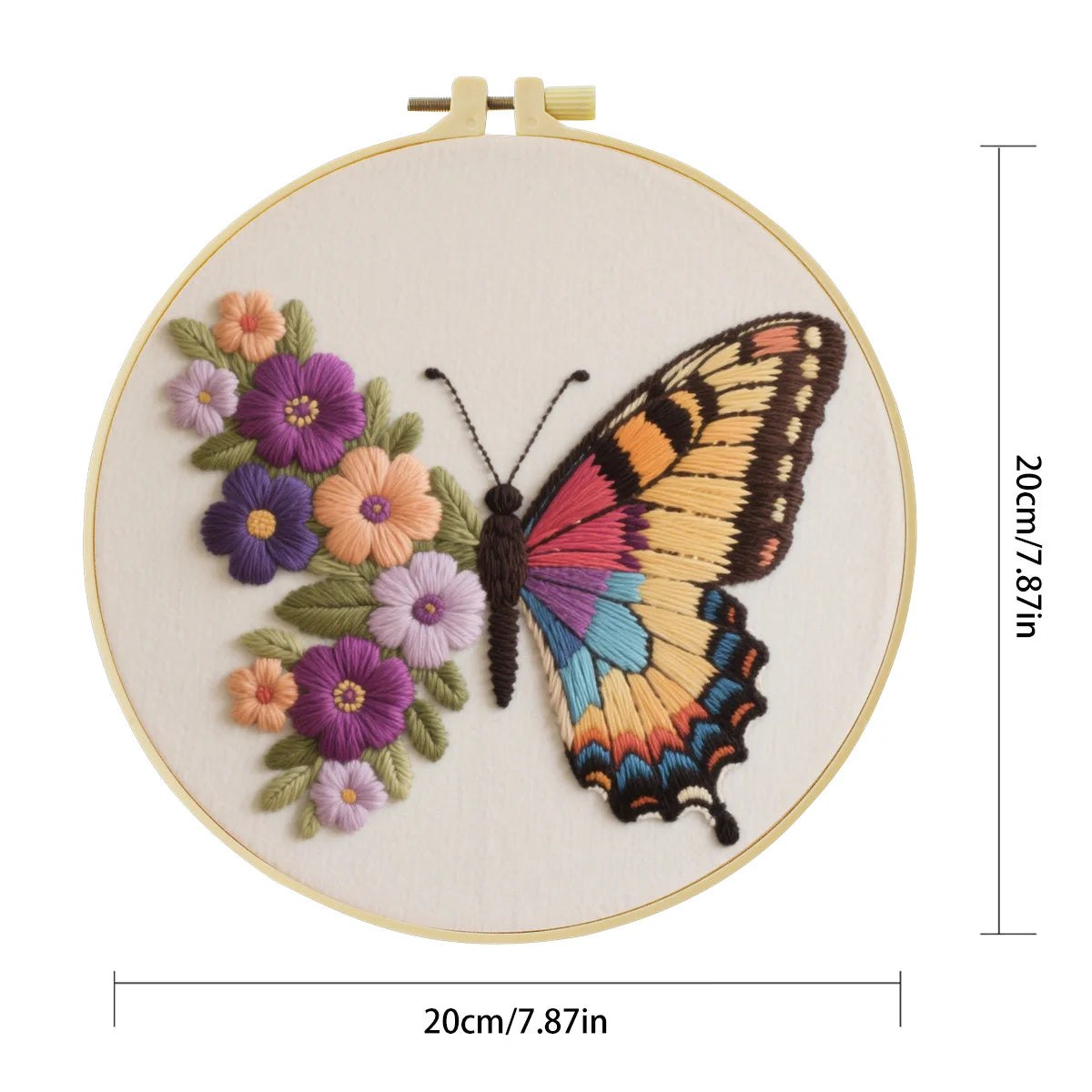 Embroidery DIY Starter Kit - Butterfly Blossom