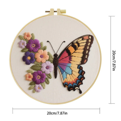 Embroidery DIY Starter Kit - Butterfly Blossom