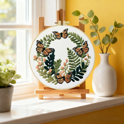Embroidery DIY Starter Kit - Butterfly Garland
