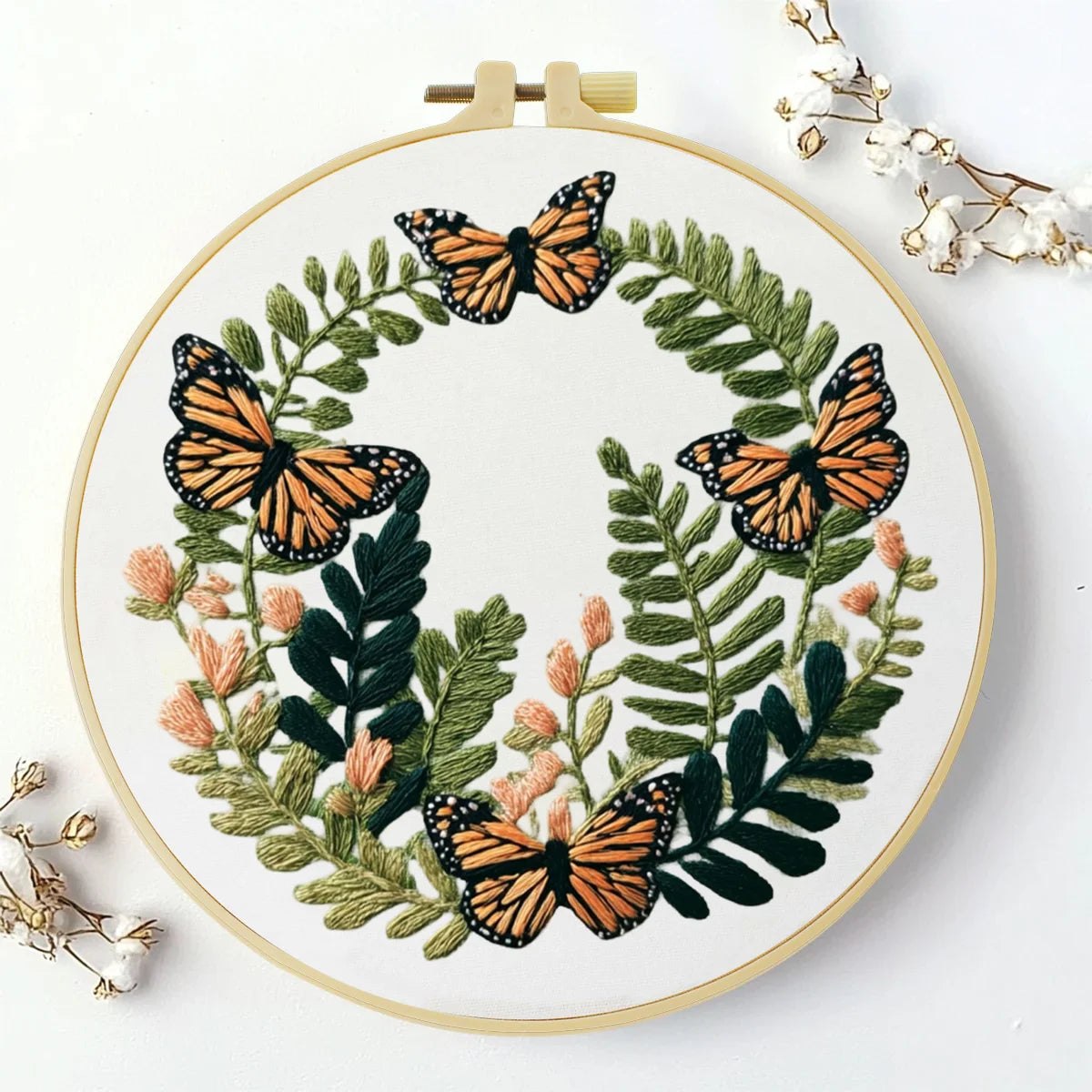 Embroidery DIY Starter Kit - Butterfly Garland
