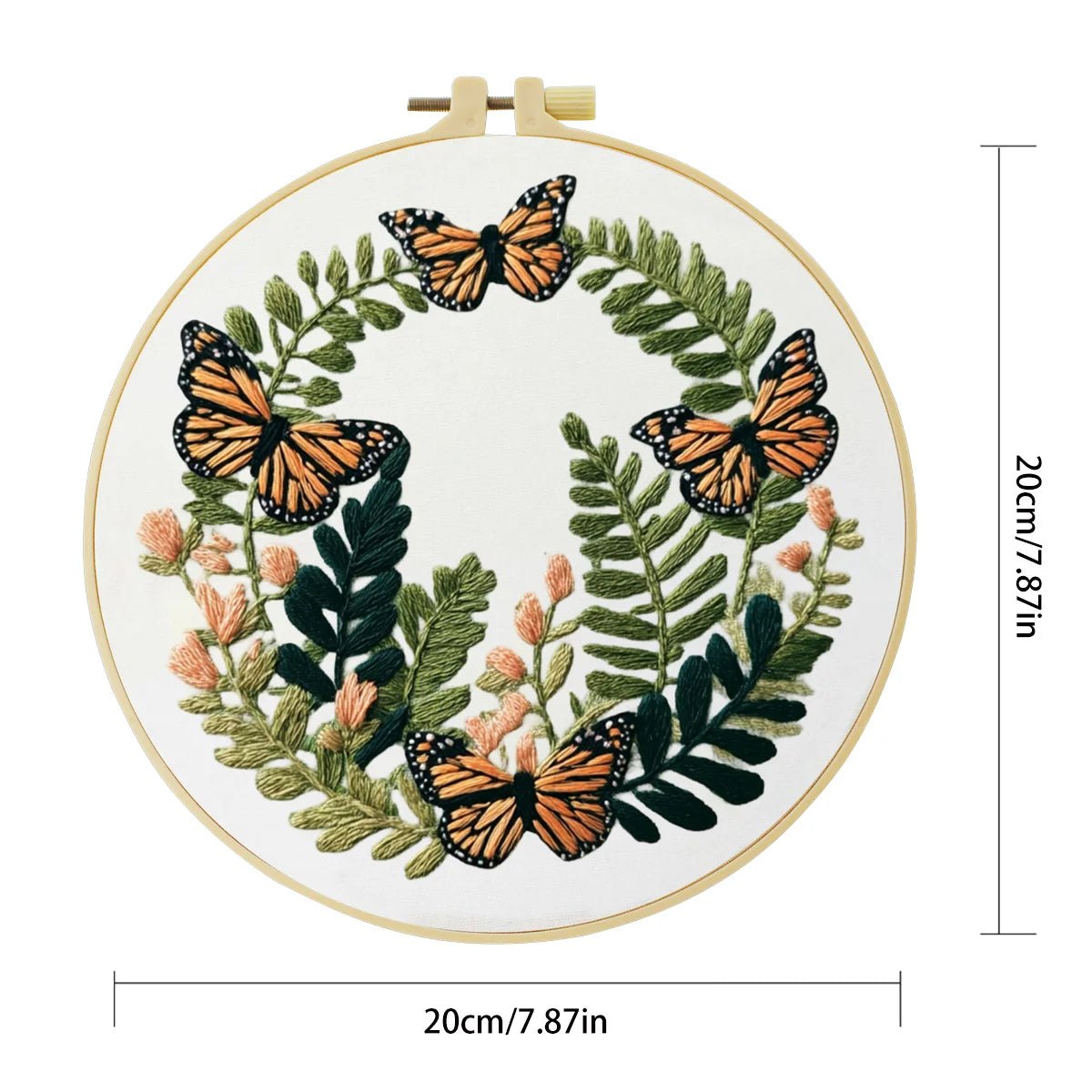 Embroidery DIY Starter Kit - Butterfly Garland