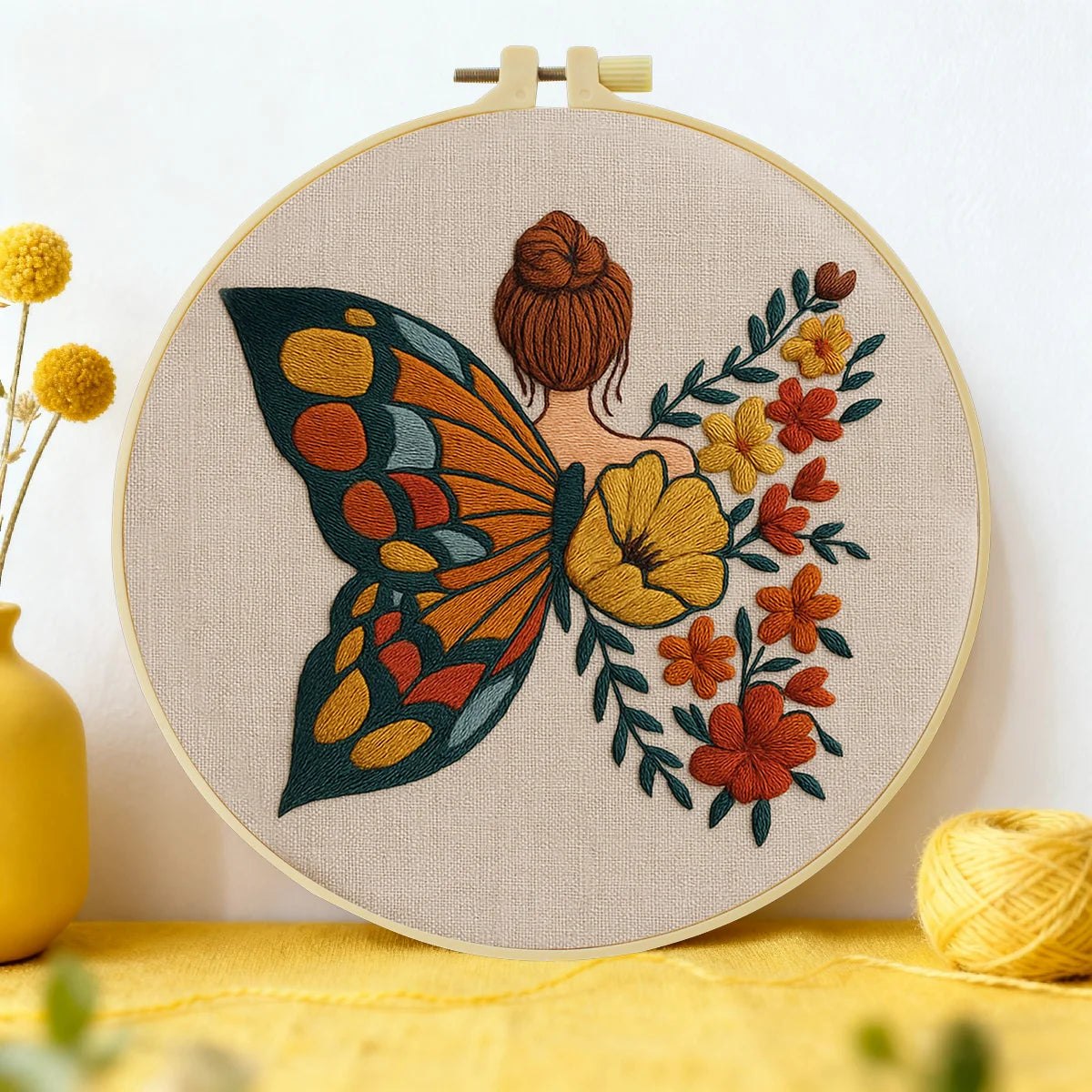 Embroidery DIY Starter Kit - Butterfly Winged Beauty