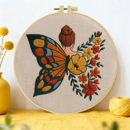 Embroidery DIY Starter Kit - Butterfly Winged Beauty