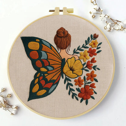 Embroidery DIY Starter Kit - Butterfly Winged Beauty