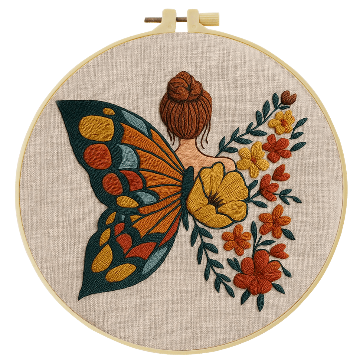 Embroidery DIY Starter Kit - Butterfly Winged Beauty
