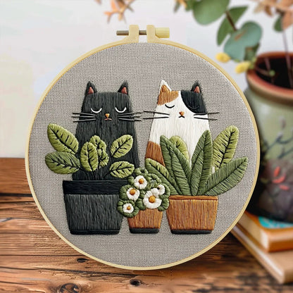 Embroidery DIY Starter Kit - Cat N Seek