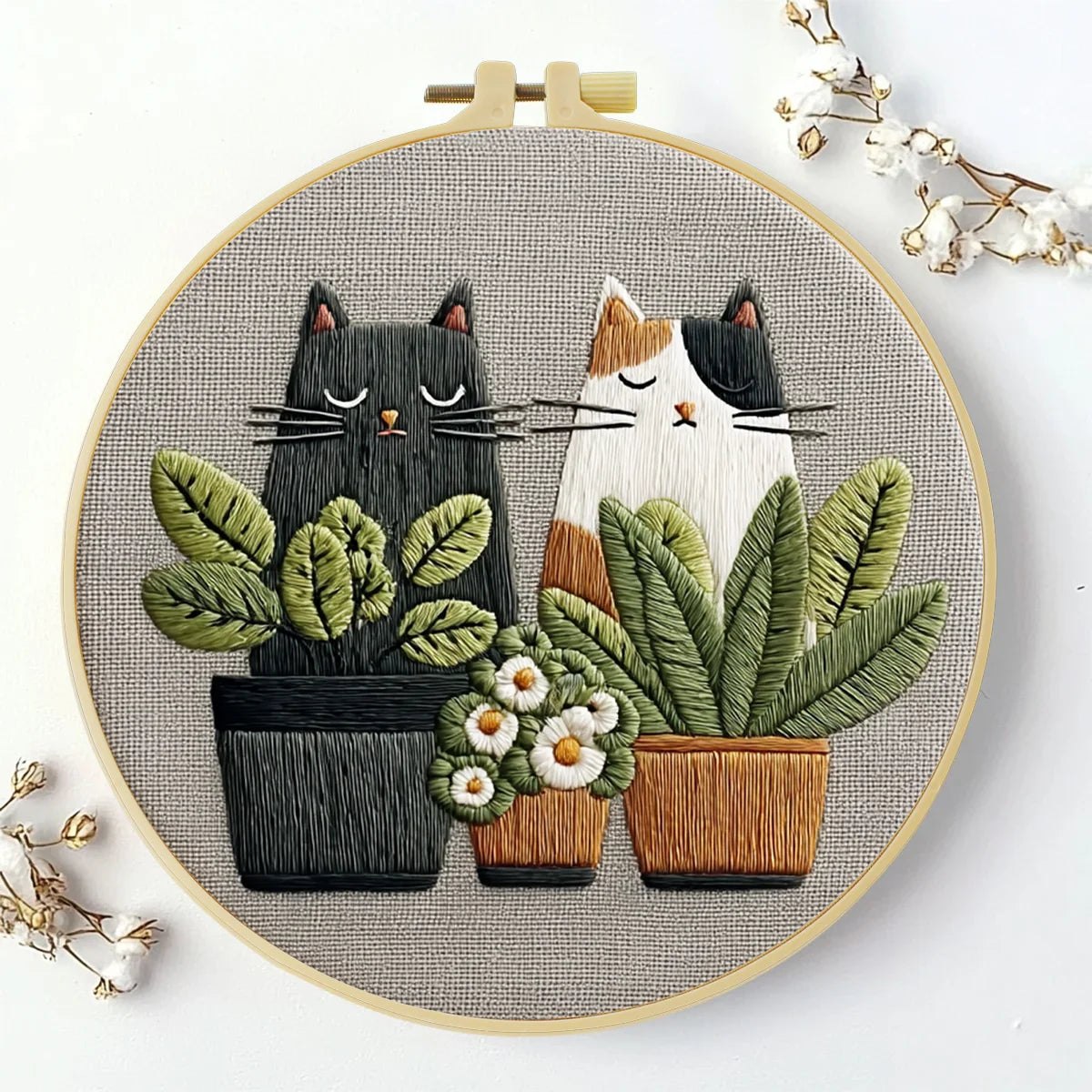 Embroidery DIY Starter Kit - Cat N Seek