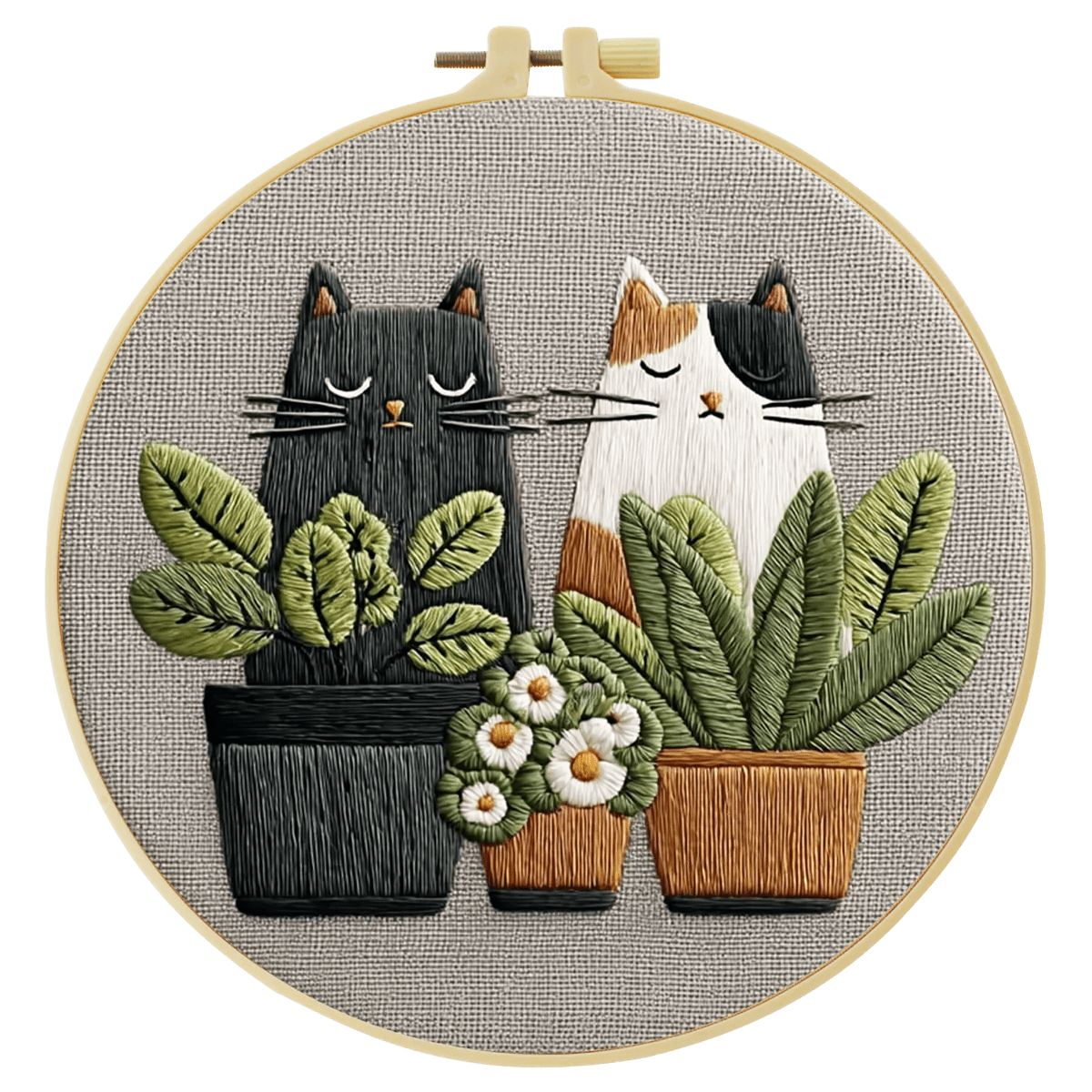Embroidery DIY Starter Kit - Cat N Seek