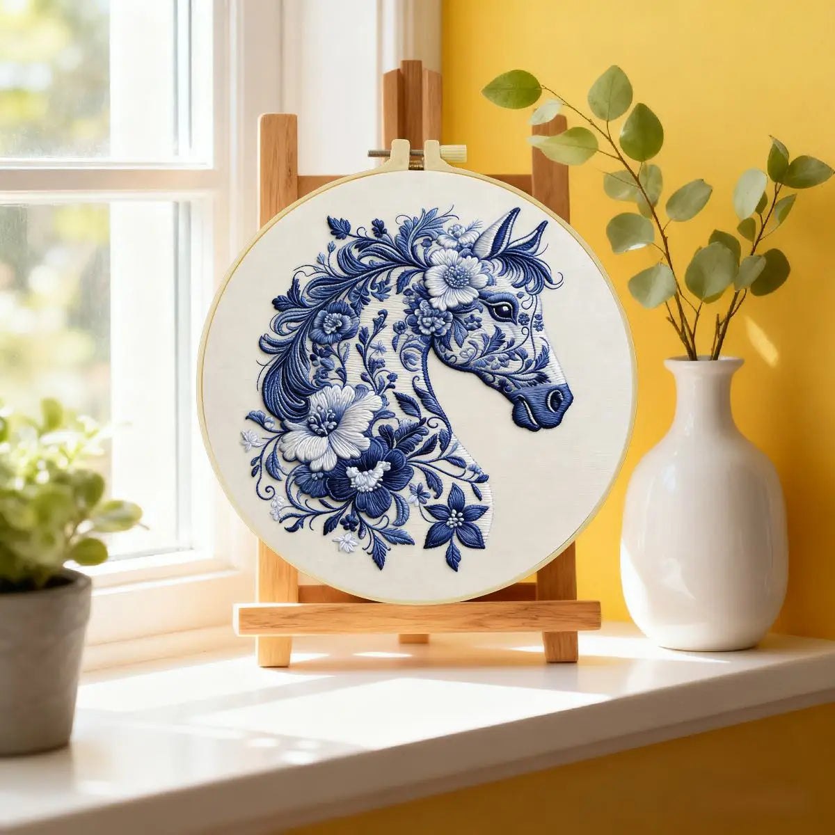 Embroidery DIY Starter Kit - Chinoiserie Horse