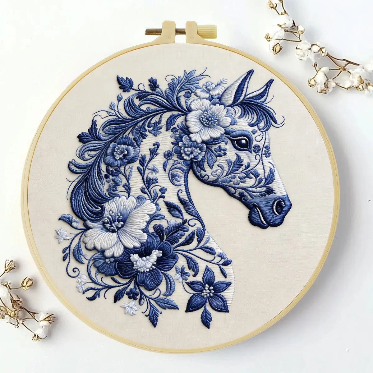 Embroidery DIY Starter Kit - Chinoiserie Horse