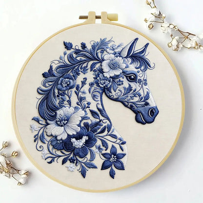 Embroidery DIY Starter Kit - Chinoiserie Horse
