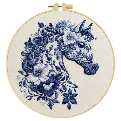 Embroidery DIY Starter Kit - Chinoiserie Horse