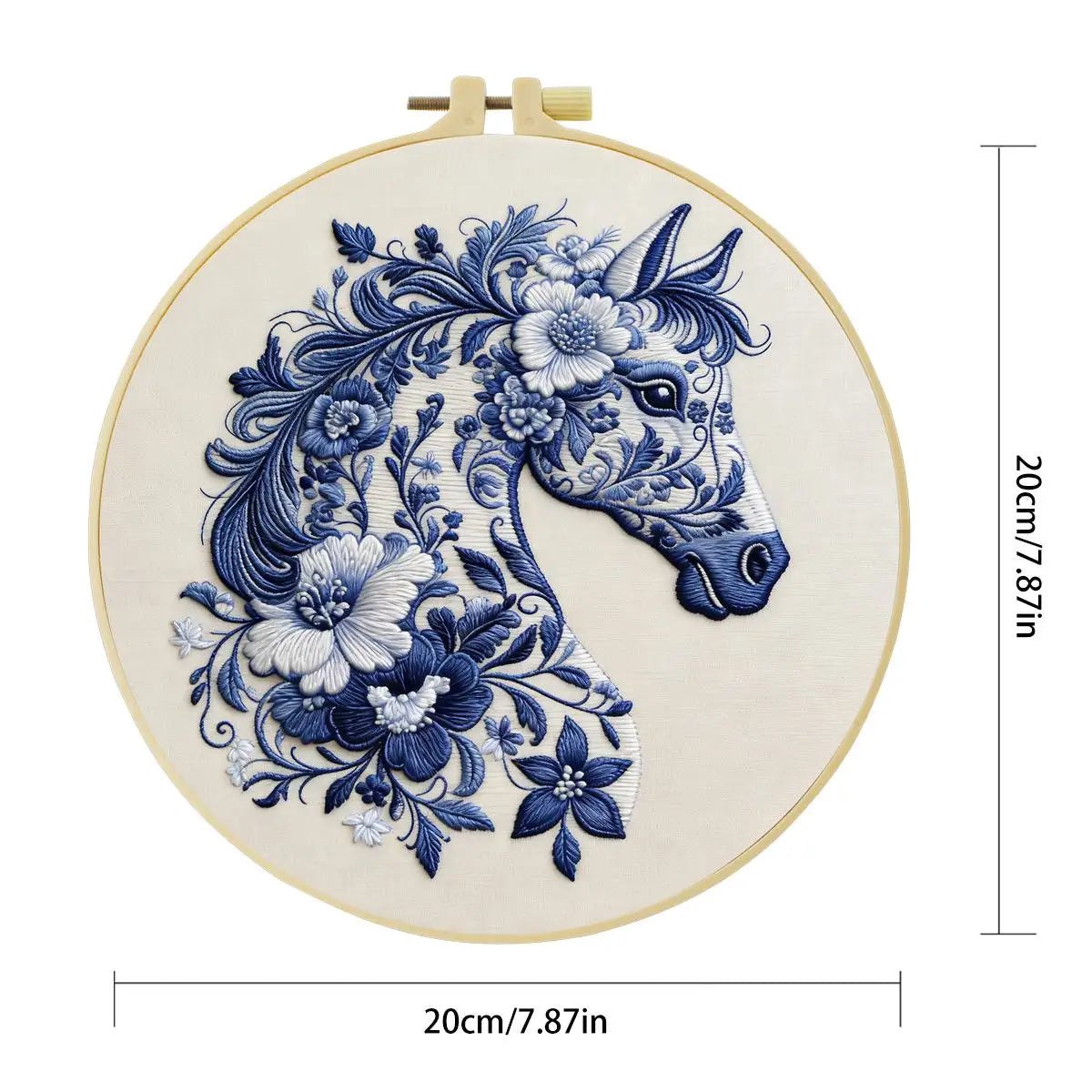 Embroidery DIY Starter Kit - Chinoiserie Horse
