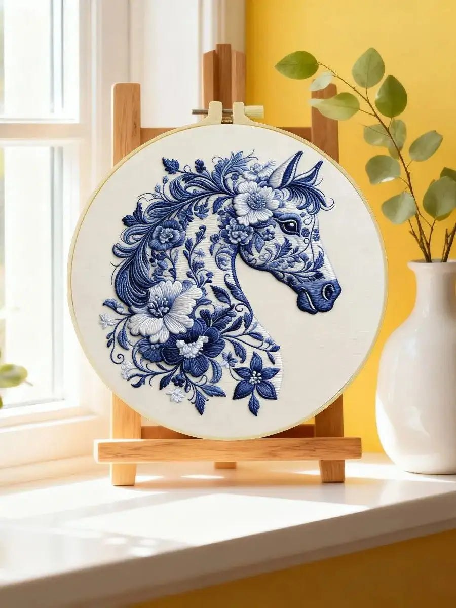 Embroidery DIY Starter Kit - Chinoiserie Horse