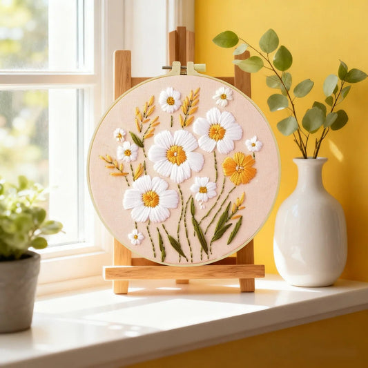 Embroidery DIY Starter Kit - Dashing Daisies