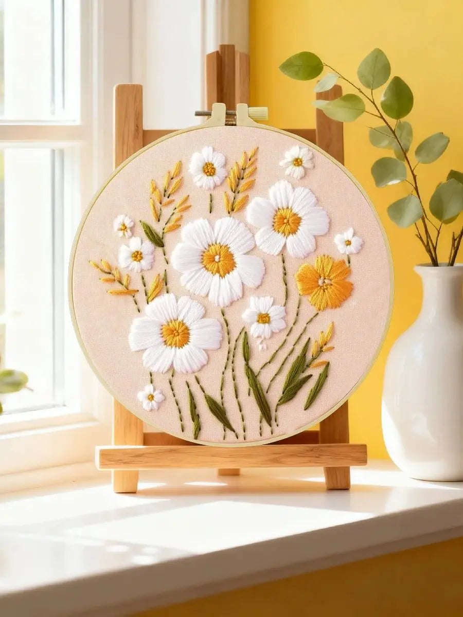 Embroidery DIY Starter Kit - Dashing Daisies