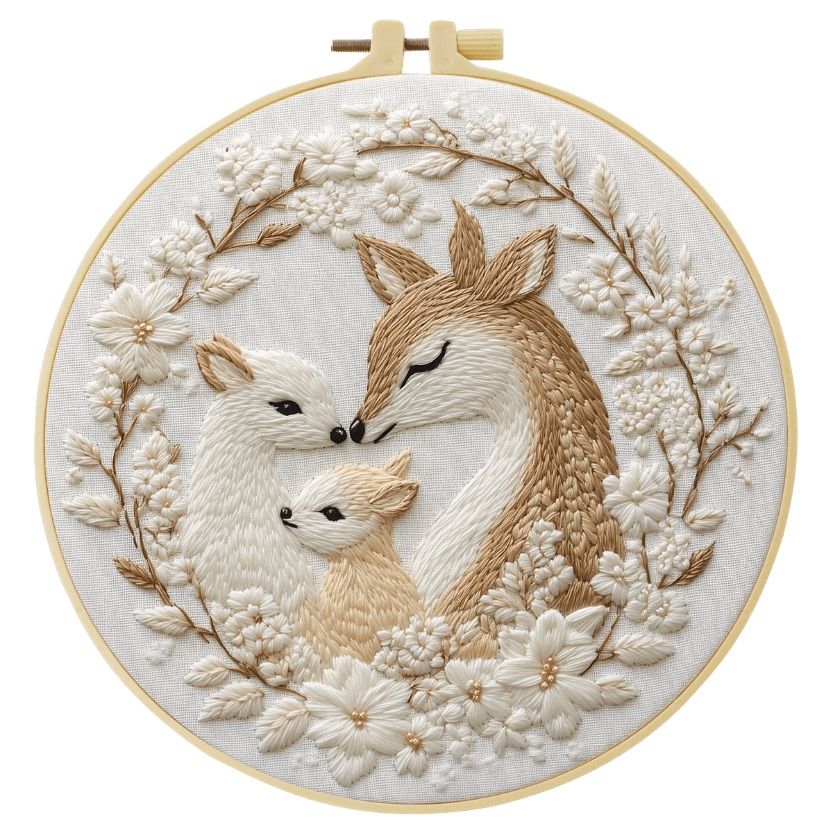 Embroidery DIY Starter Kit - Deer Family