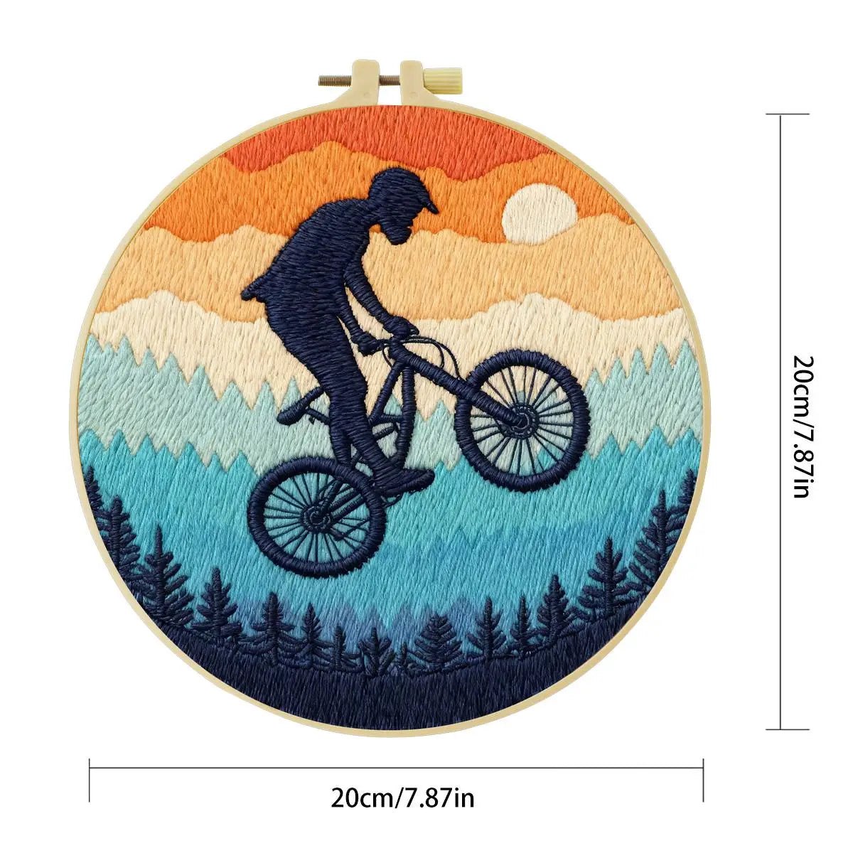 Embroidery DIY Starter Kit - Extreme Sports Bike