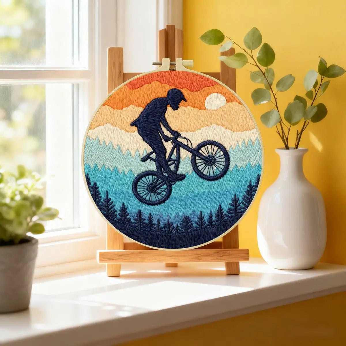 Embroidery DIY Starter Kit - Extreme Sports Bike