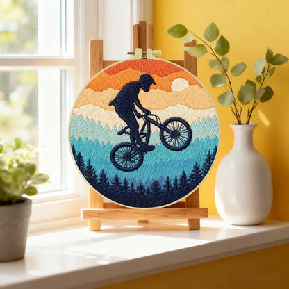 Embroidery DIY Starter Kit - Extreme Sports Bike