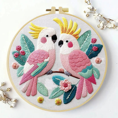 Embroidery DIY Starter Kit - Flaming Galahs