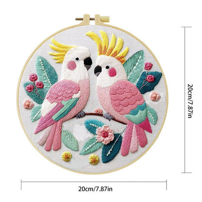 Embroidery DIY Starter Kit - Flaming Galahs