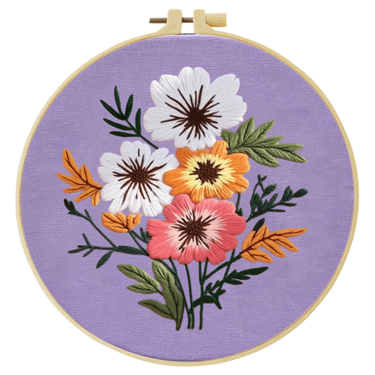 Embroidery DIY Starter Kit - Flower Bunch