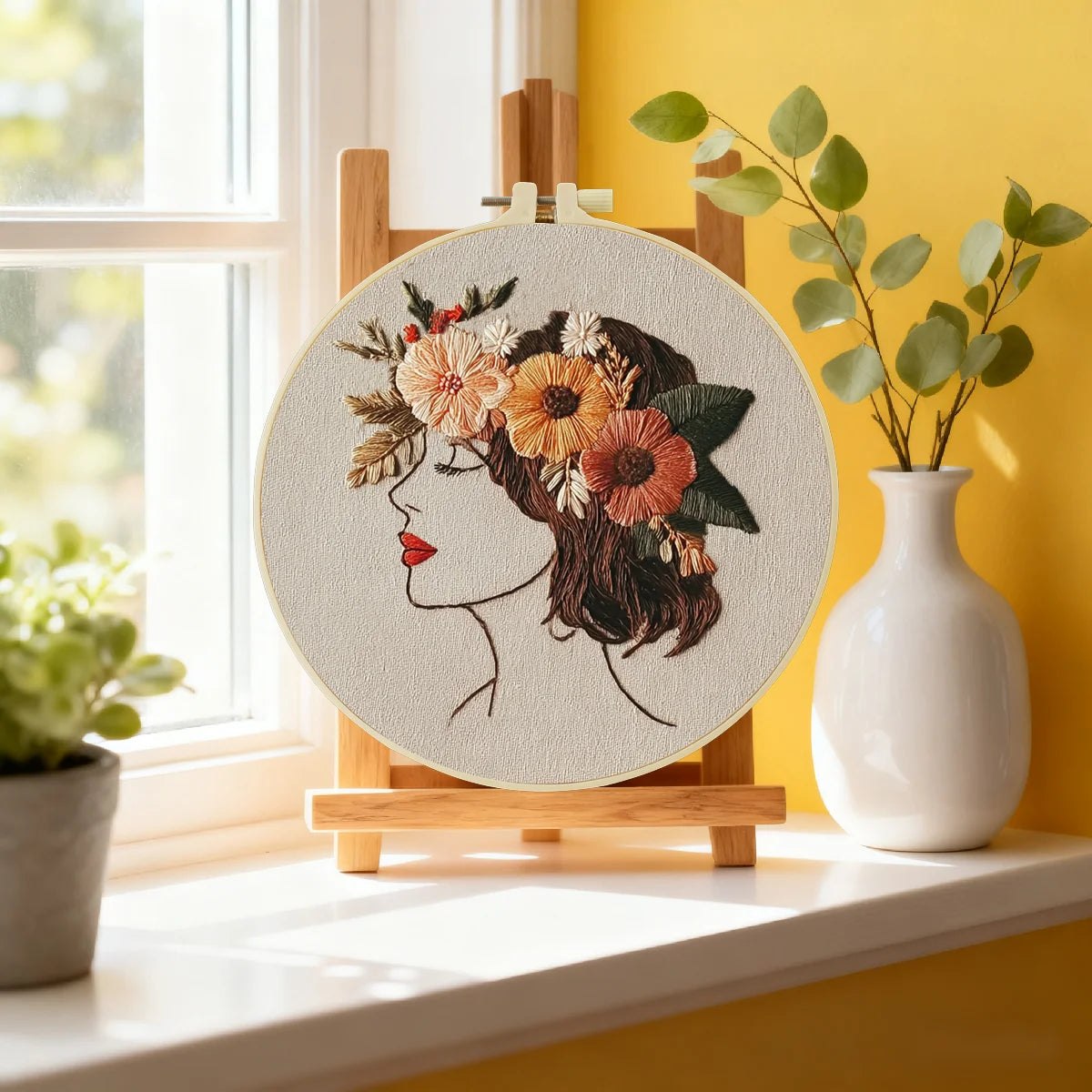 Embroidery DIY Starter Kit - Flower Halo