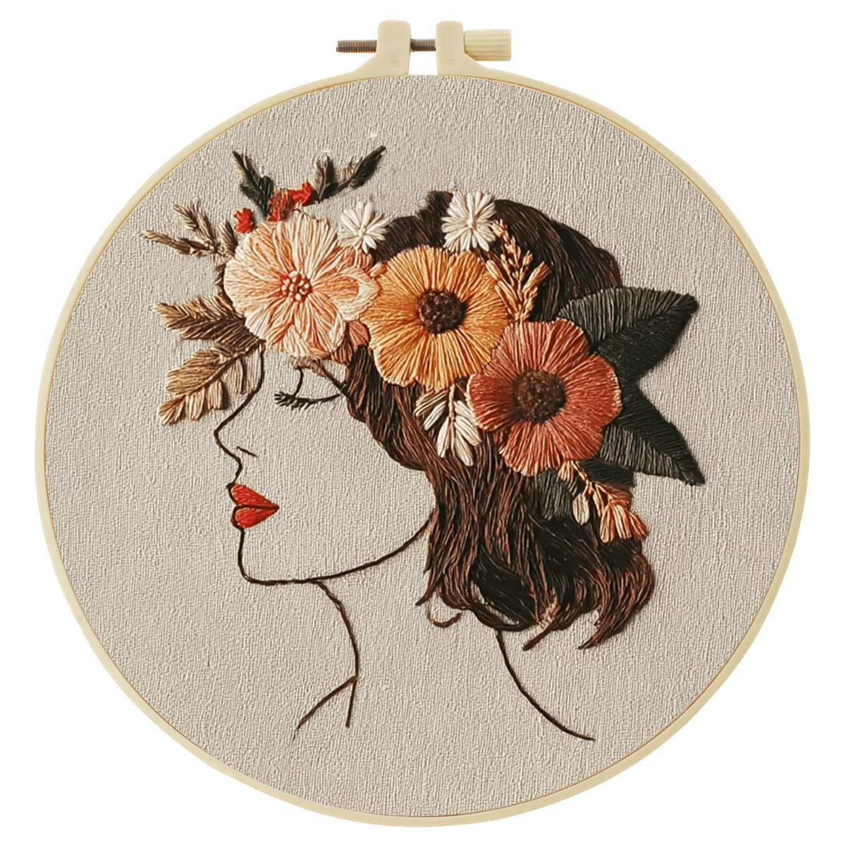 Embroidery DIY Starter Kit - Flower Halo