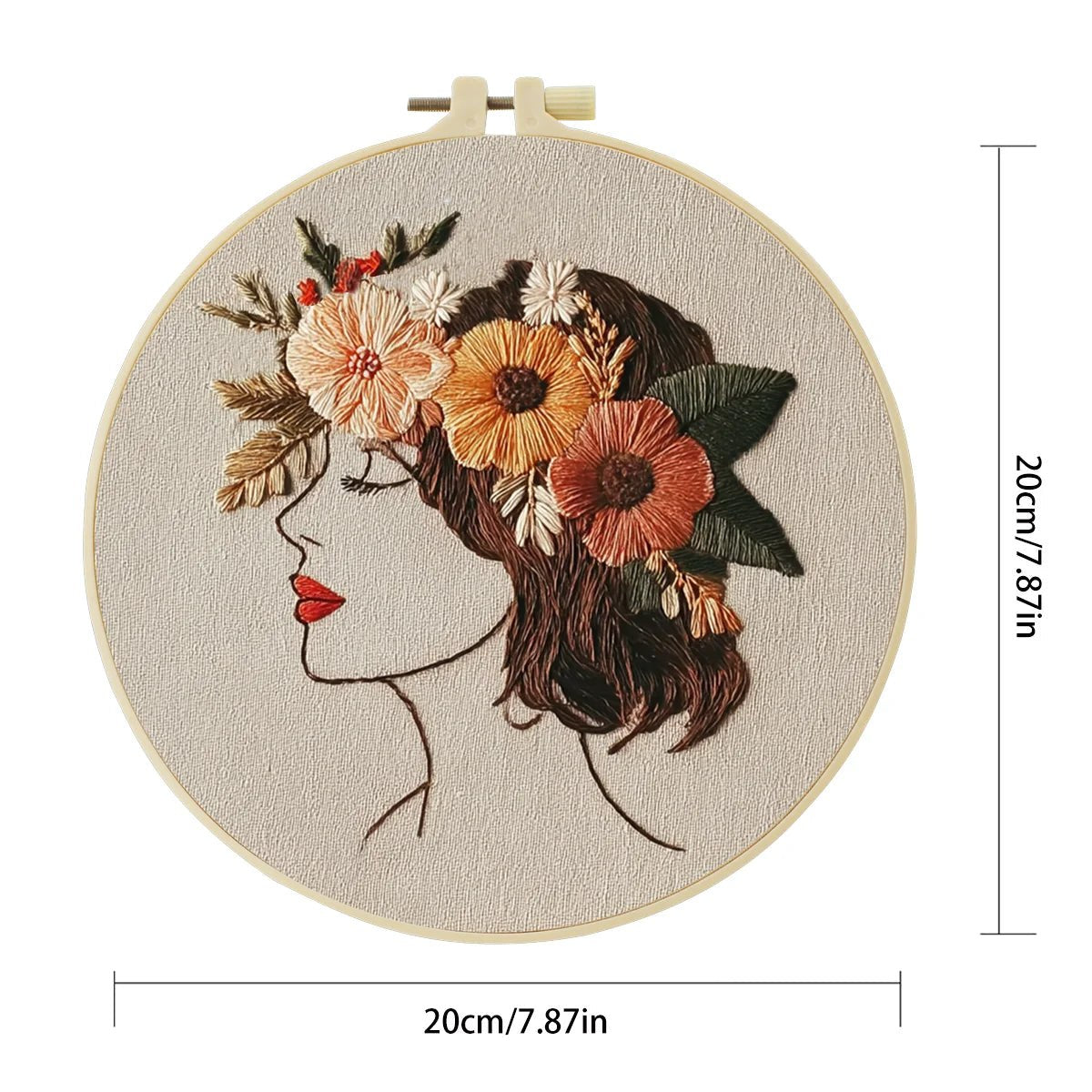 Embroidery DIY Starter Kit - Flower Halo