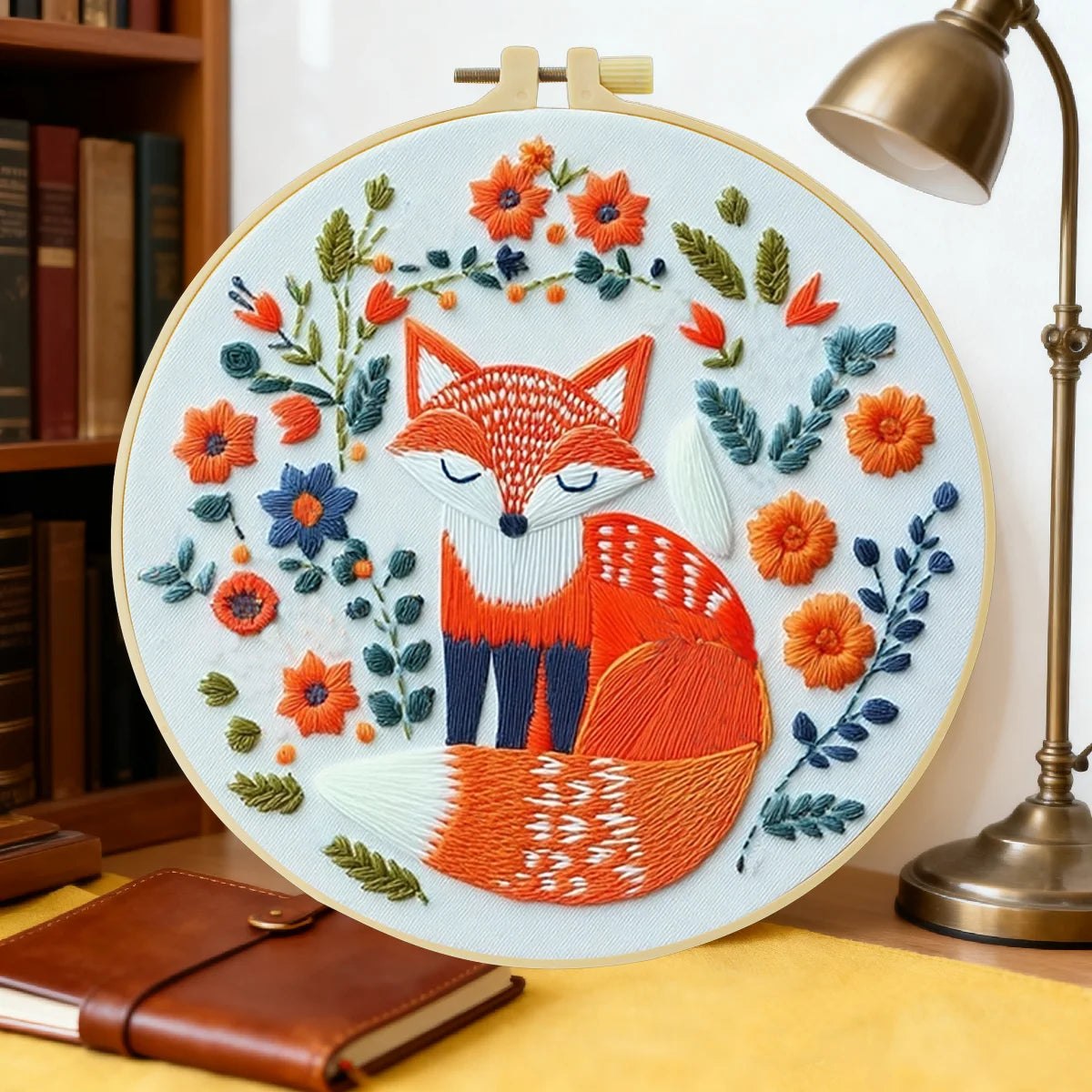 Embroidery DIY Starter Kit - Funky Fox