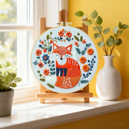 Embroidery DIY Starter Kit - Funky Fox