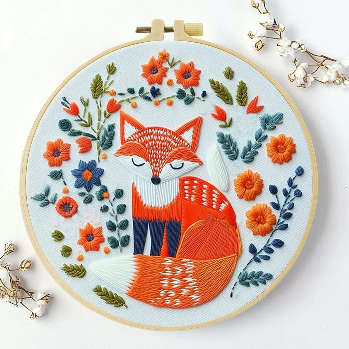 Embroidery DIY Starter Kit - Funky Fox