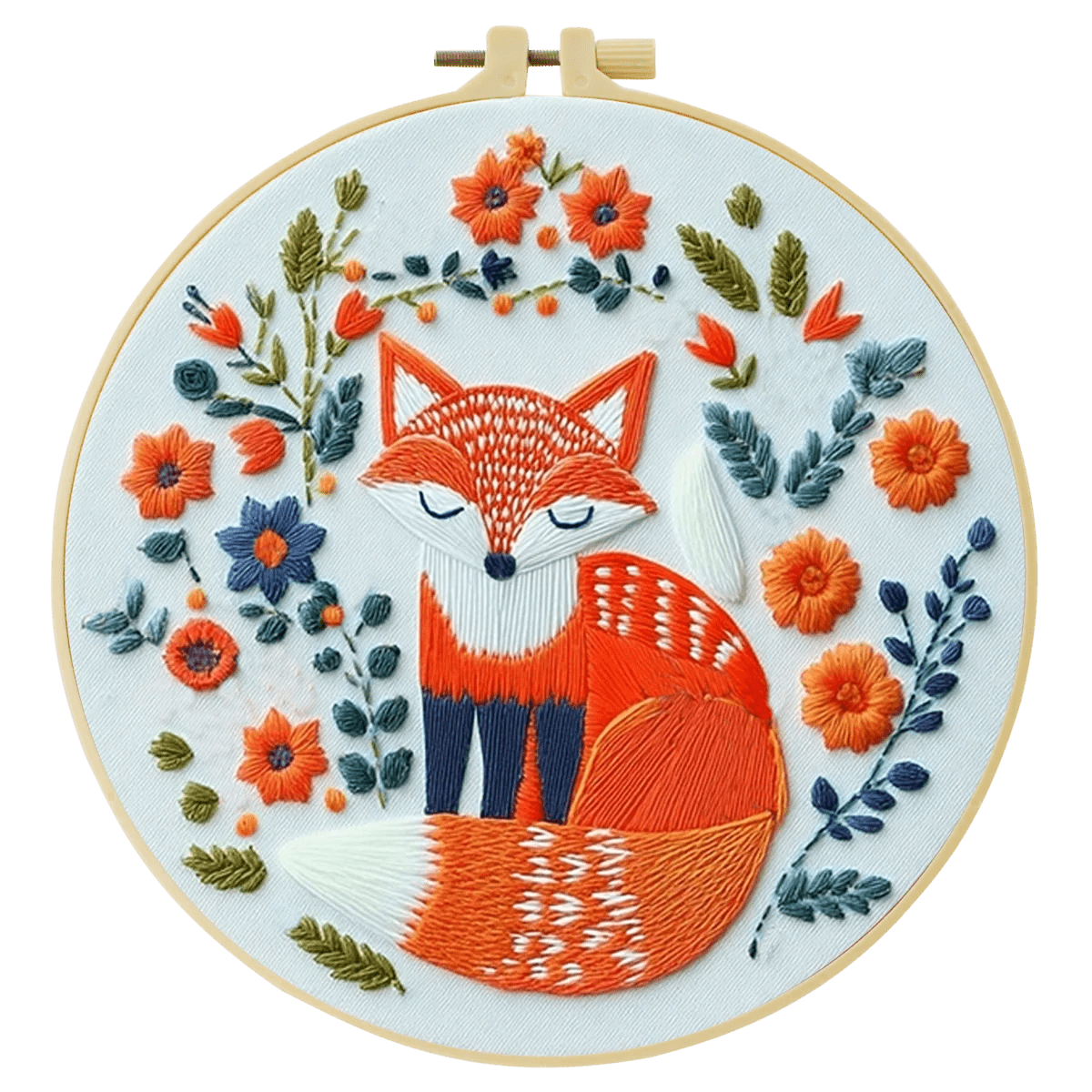 Embroidery DIY Starter Kit - Funky Fox