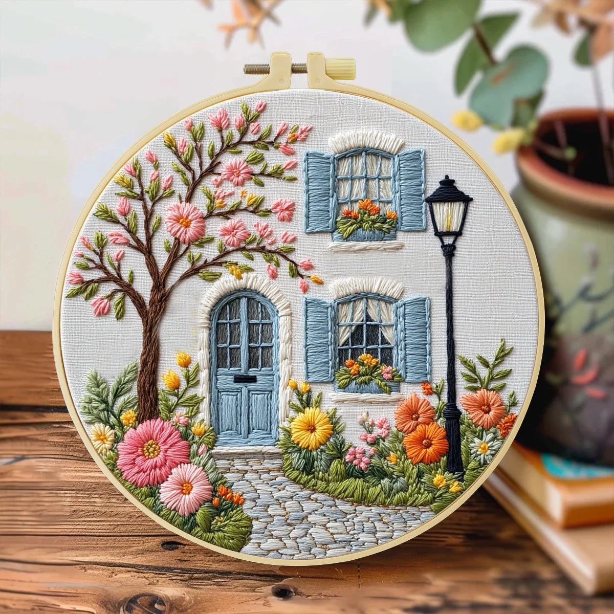 Embroidery DIY Starter Kit - Garden Patio