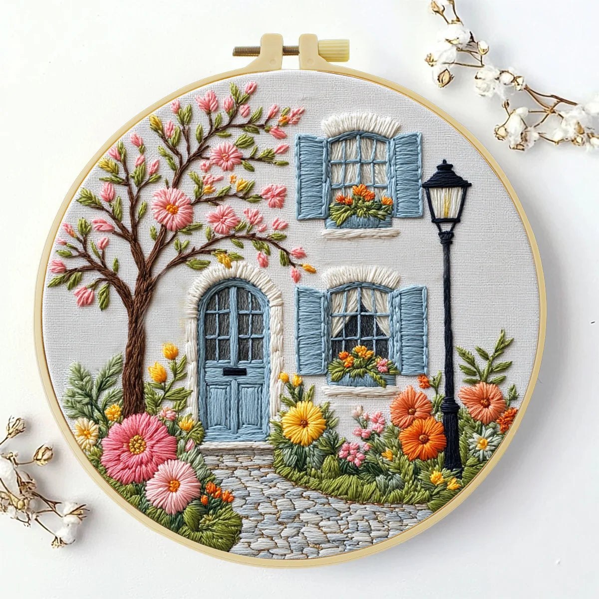 Embroidery DIY Starter Kit - Garden Patio