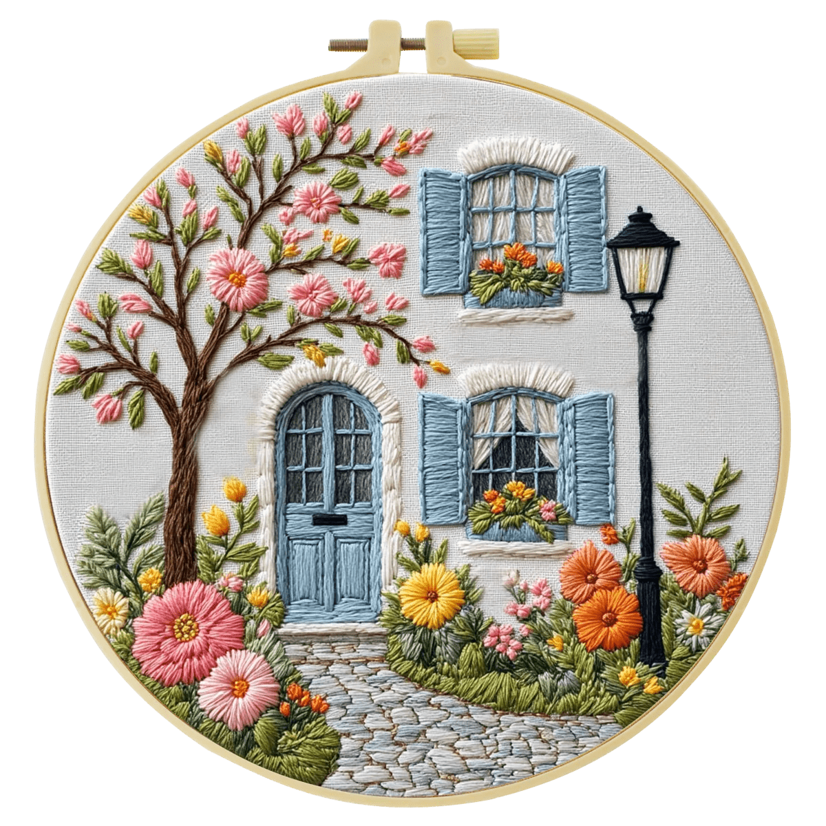 Embroidery DIY Starter Kit - Garden Patio