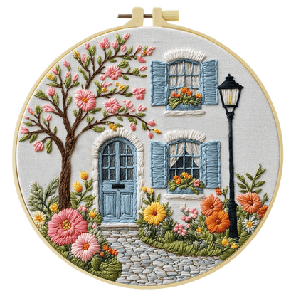 Embroidery DIY Starter Kit - Garden Patio