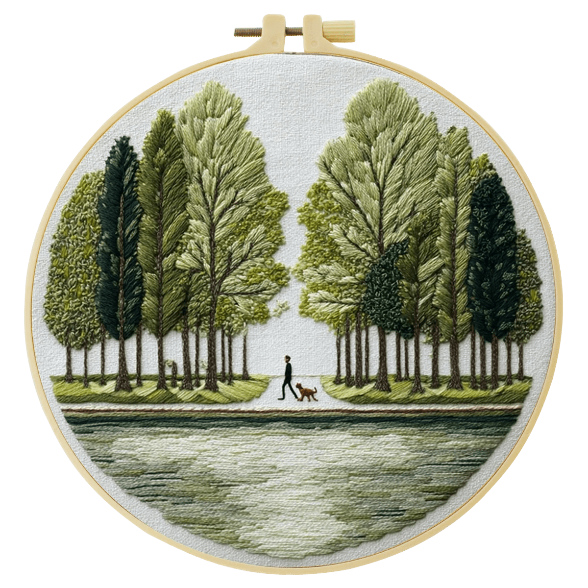 Embroidery DIY Starter Kit - Green Parklands