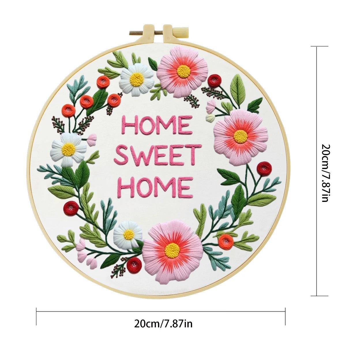 Embroidery DIY Starter Kit - Home Sweet Home Garland