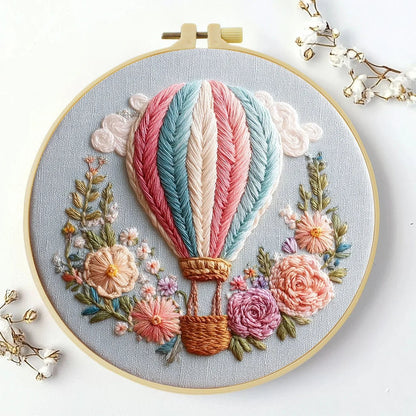 Embroidery DIY Starter Kit - Hot Air Balloon