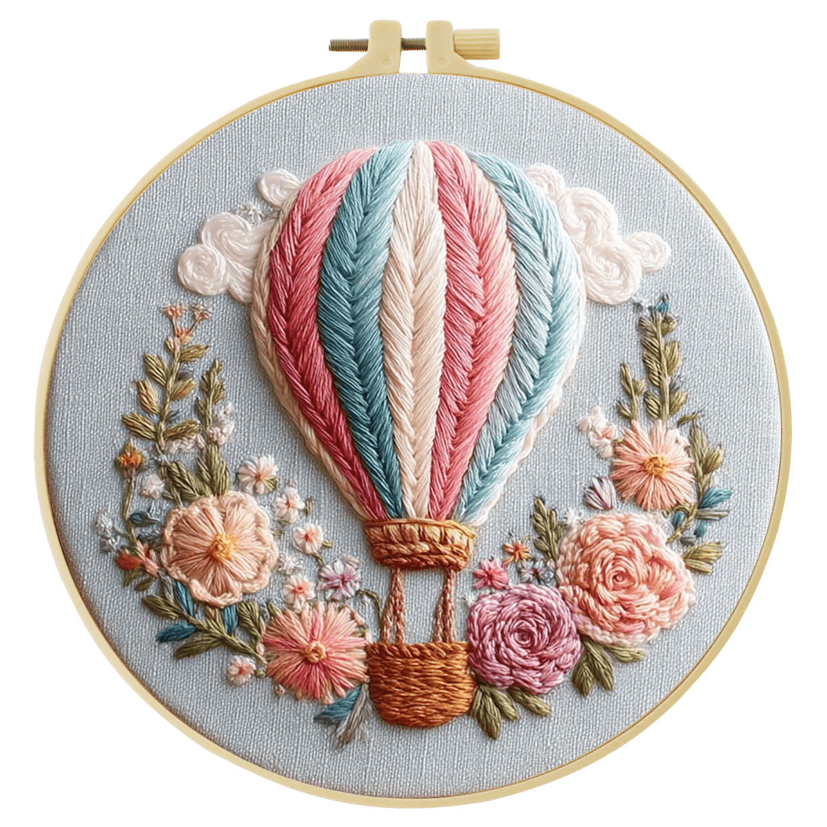 Embroidery DIY Starter Kit - Hot Air Balloon