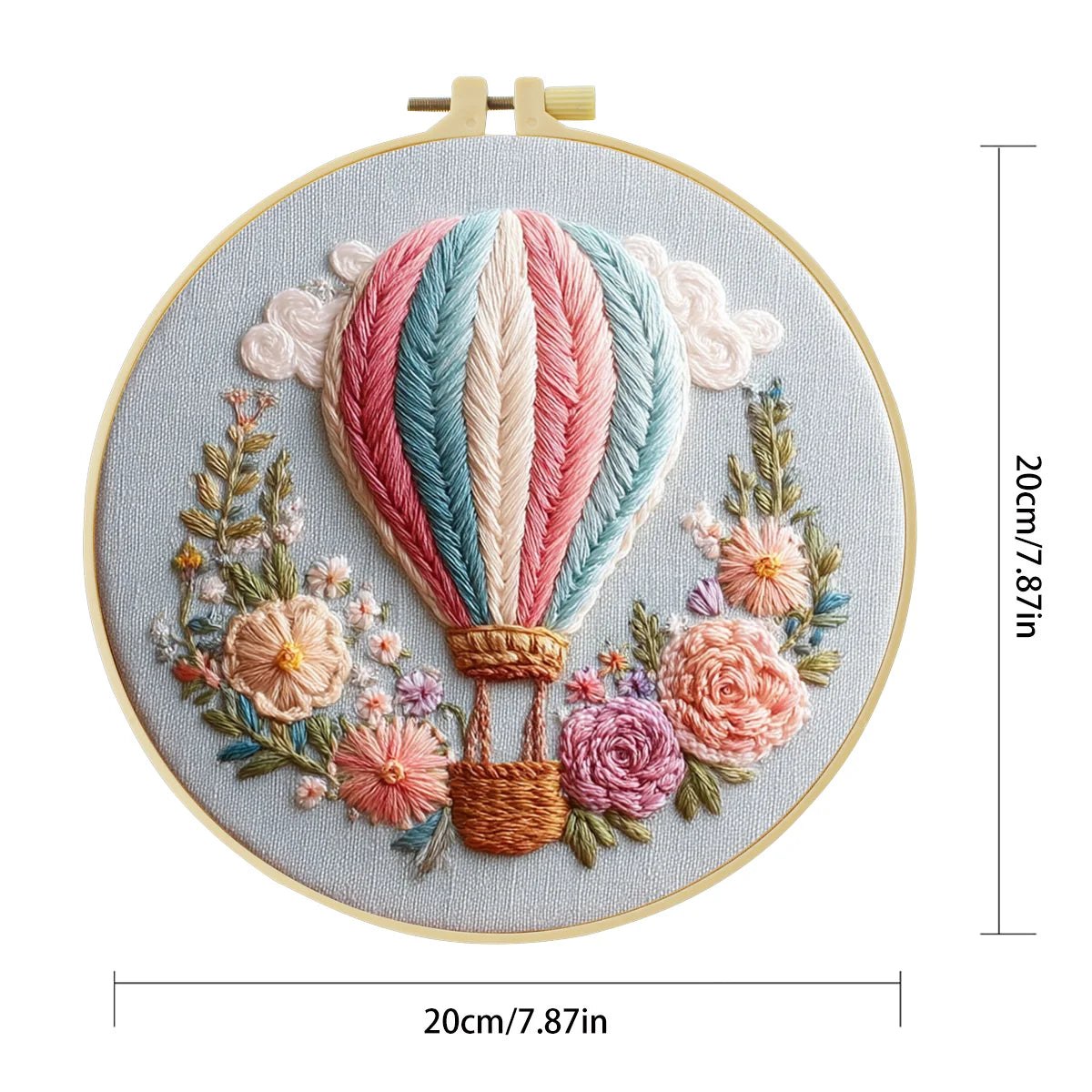 Embroidery DIY Starter Kit - Hot Air Balloon