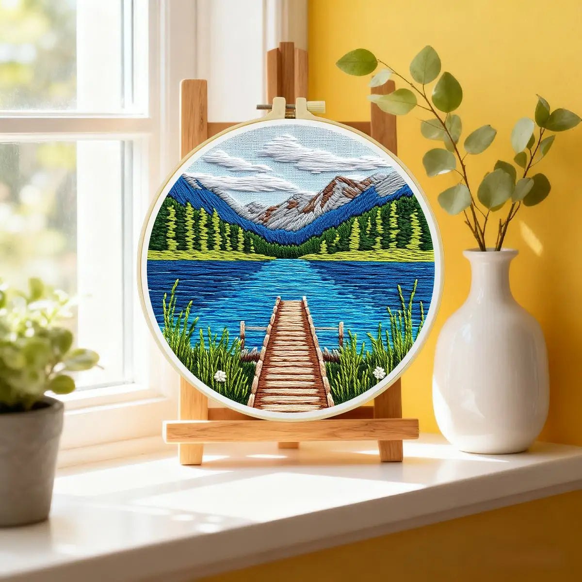 Embroidery DIY Starter Kit - Lakeside Dock