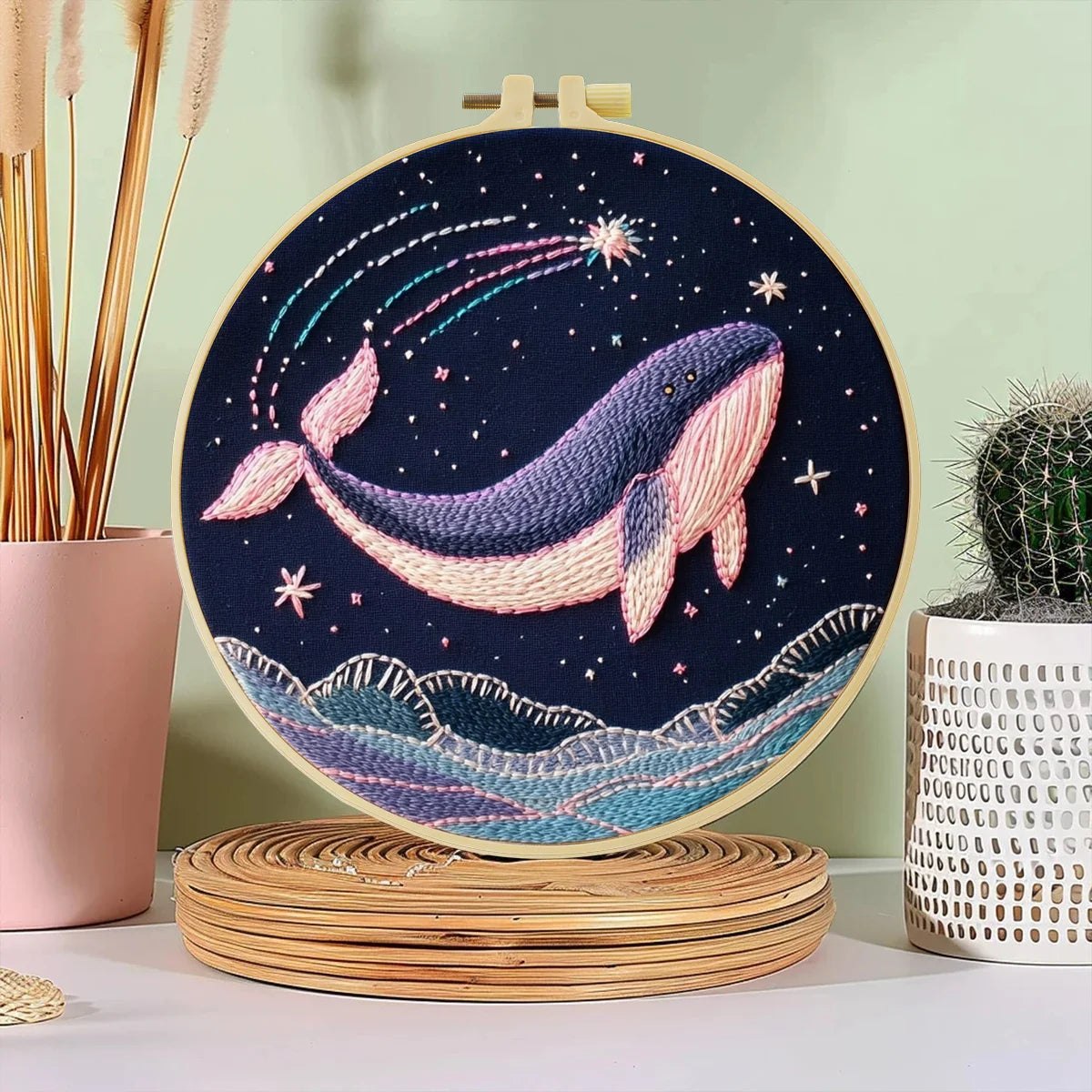 Embroidery DIY Starter Kit - Leaping Whale